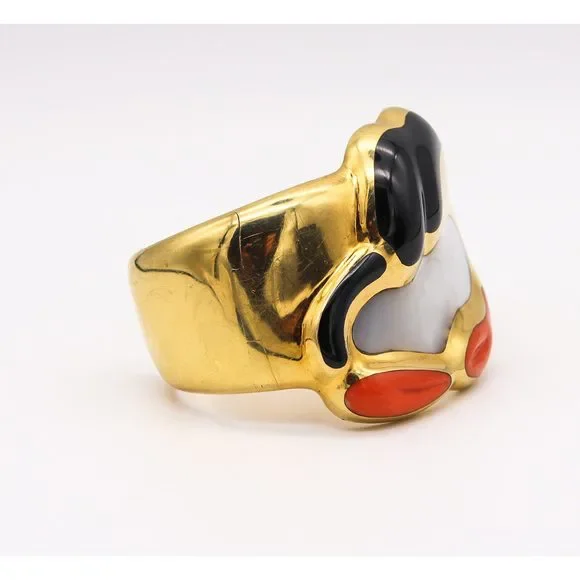 Tiffany & Co. 1977 Elsa Peretti Escorpio Cuff Bracelet 18Kt Yellow Gemstones - Picture 6 of 10